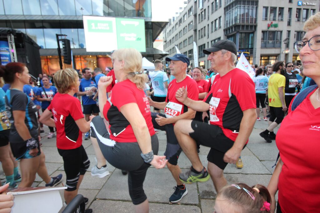 Aufwärmen vorm Lauf