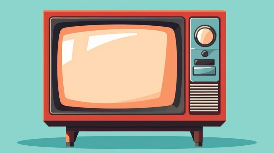 Modell eines alten Fernsehers